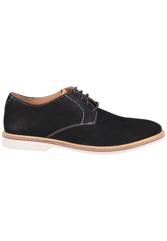 Clarks Halbschuhe Nubukleder Schwarz - surf4shoes