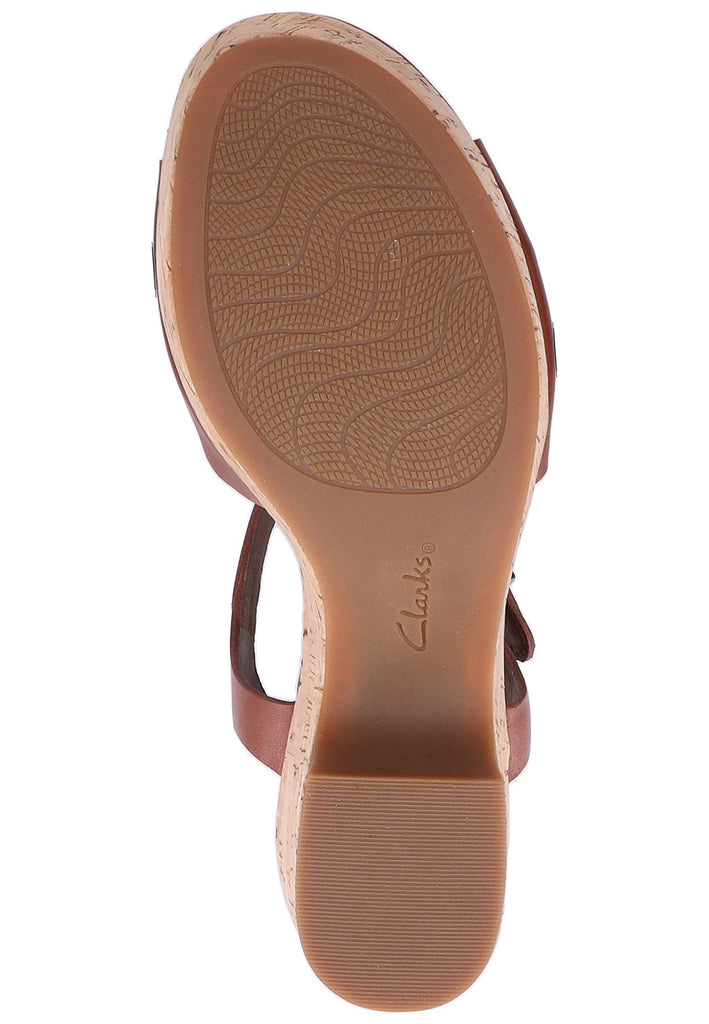 Clarks Sandalen Leder Mahagony - surf4shoes
