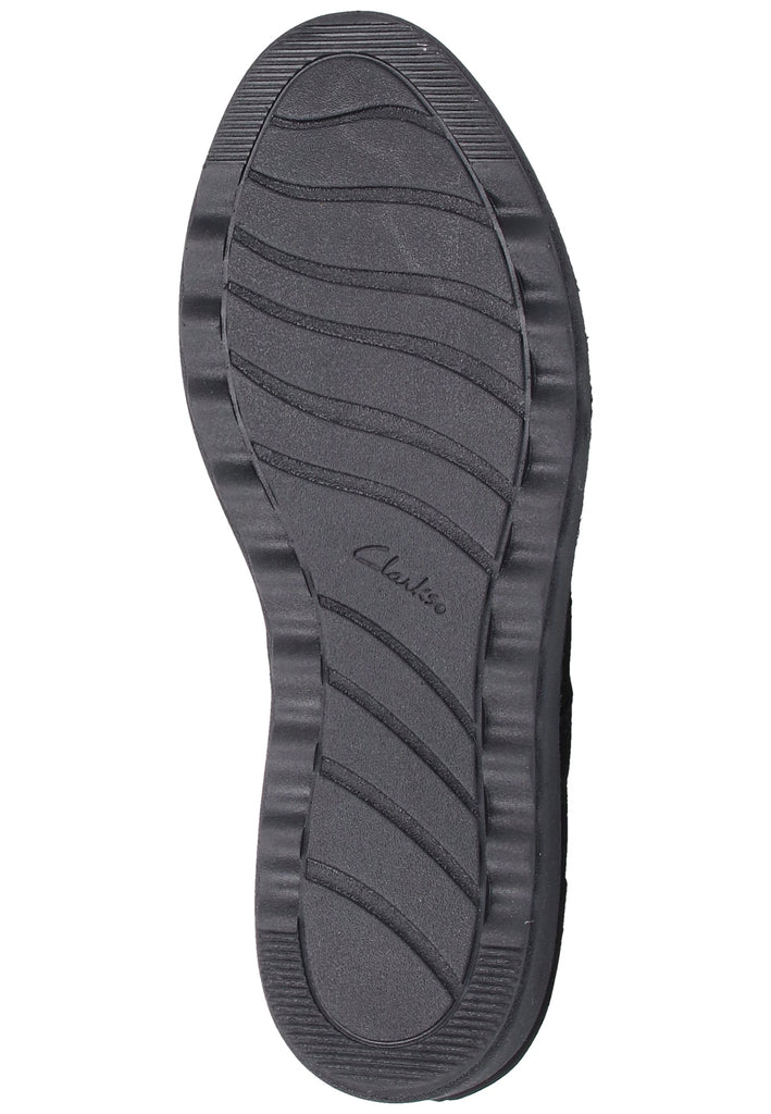 Clarks Halbschuhe Nubukleder Schwarz - surf4shoes