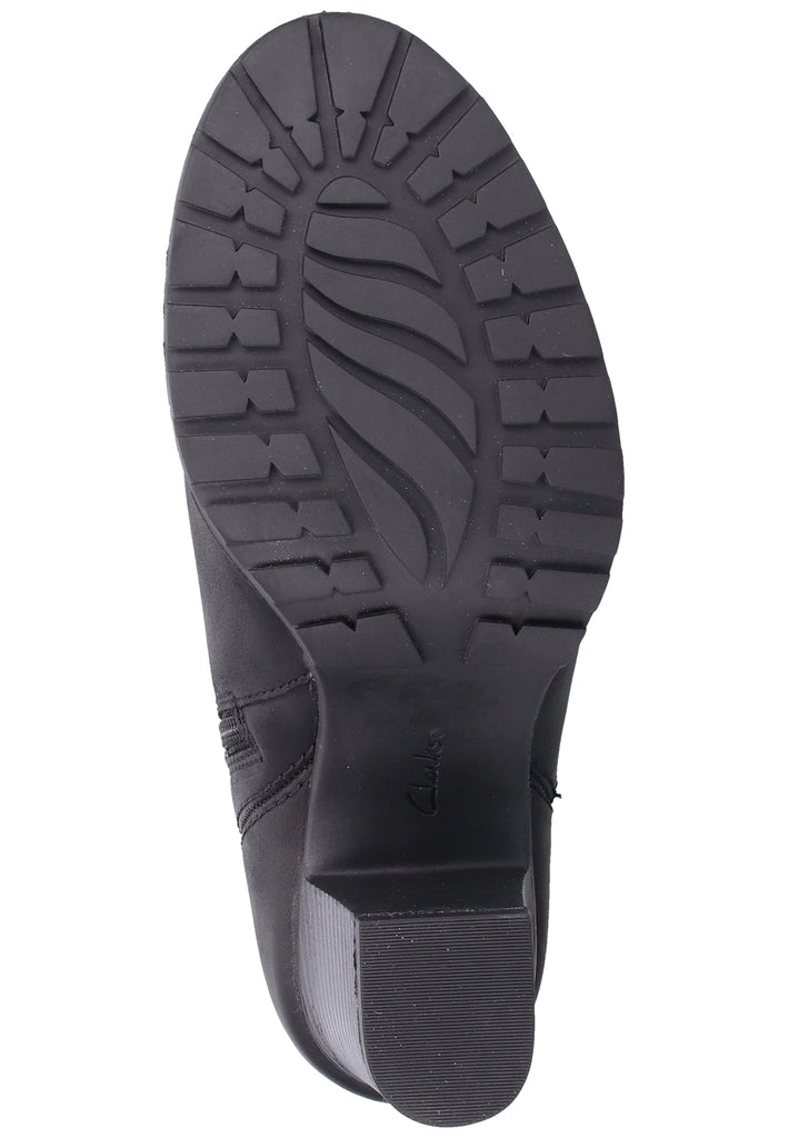 Clarks Stiefelette Leder Schwarz - surf4shoes