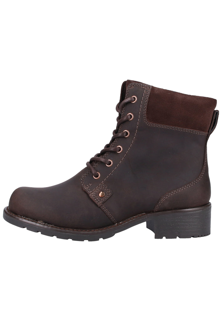 Clarks Stiefelette Nubukleder Dunkelbraun - surf4shoes