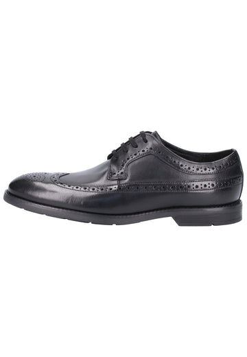 Clarks Businessschuhe Leder Schwarz - surf4shoes