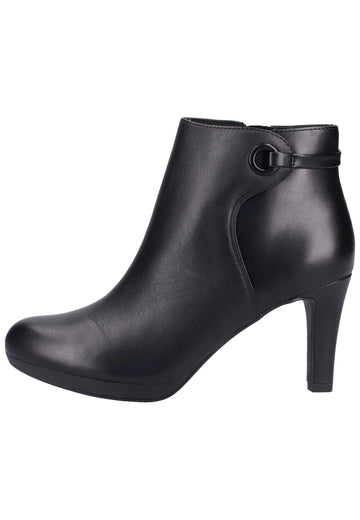 Clarks Stiefelette Leder Schwarz - surf4shoes