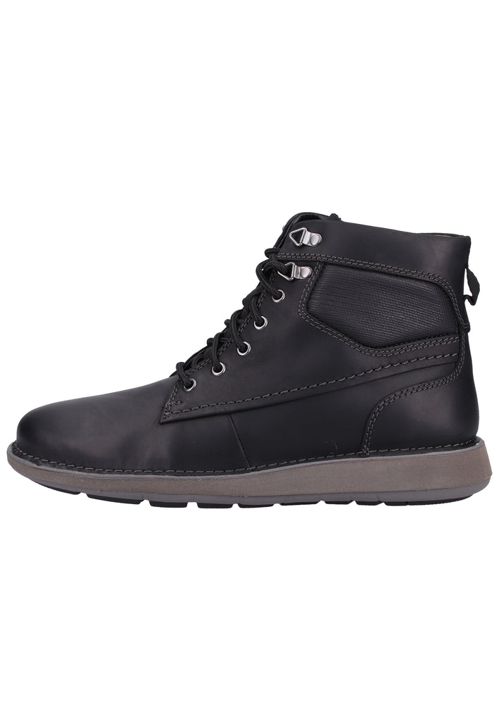 Clarks Stiefelette Leder Schwarz - surf4shoes
