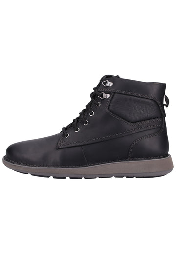 Clarks Stiefelette Leder Schwarz - surf4shoes