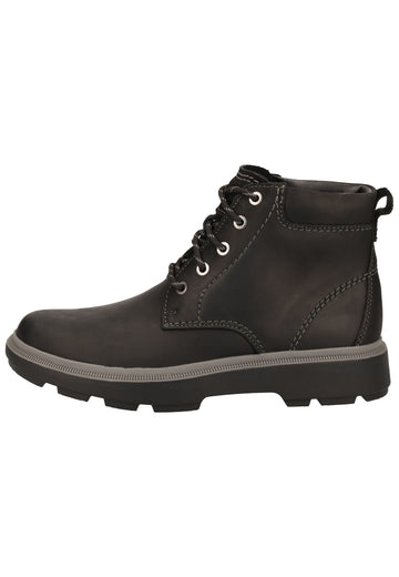 Clarks Stiefelette Leder Schwarz - surf4shoes