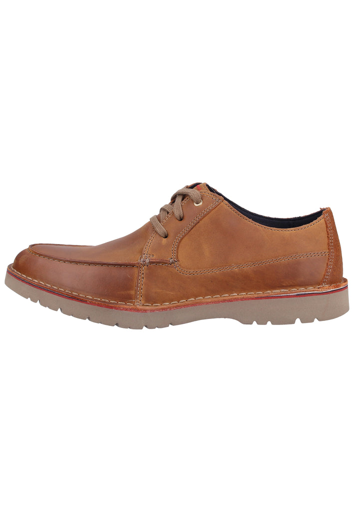 Clarks Halbschuhe Leder Tan - surf4shoes