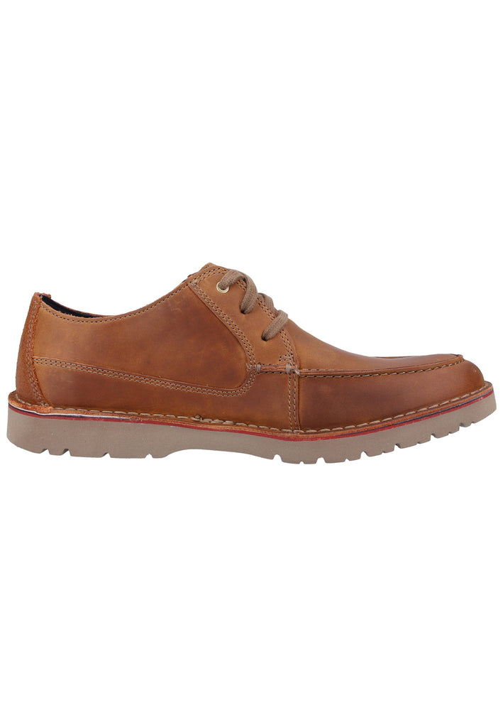 Clarks Halbschuhe Leder Tan - surf4shoes
