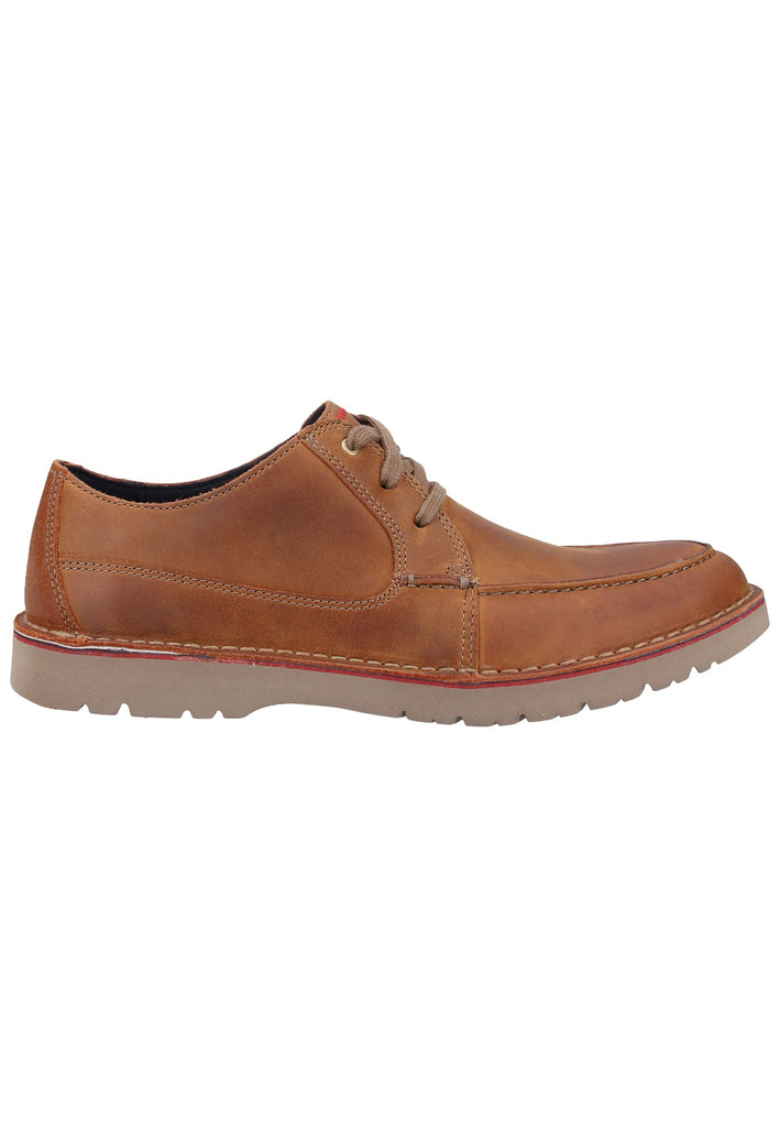 Clarks Halbschuhe Leder Tan - surf4shoes