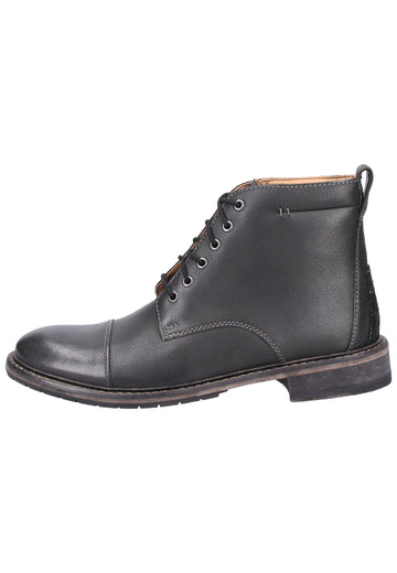 Clarks Stiefelette Leder Schwarz - surf4shoes
