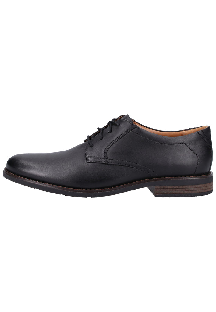 Clarks Businessschuhe Leder Schwarz - surf4shoes