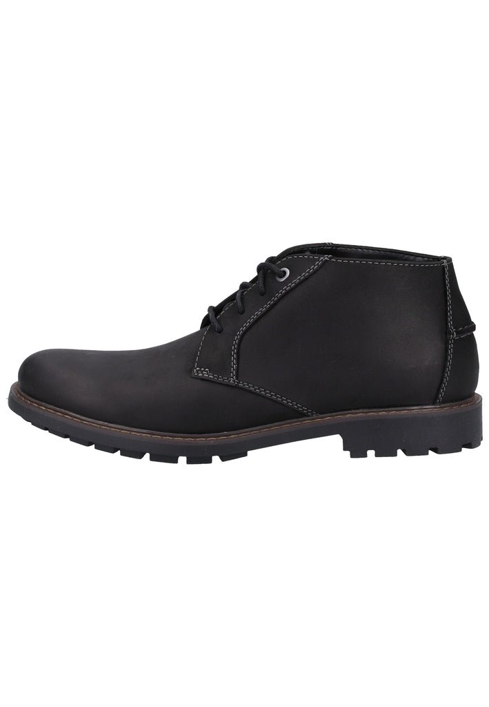 Clarks Halbschuhe Leder Schwarz - surf4shoes