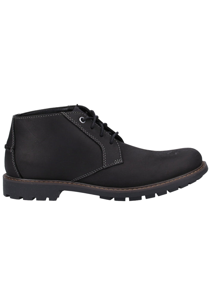 Clarks Halbschuhe Leder Schwarz - surf4shoes