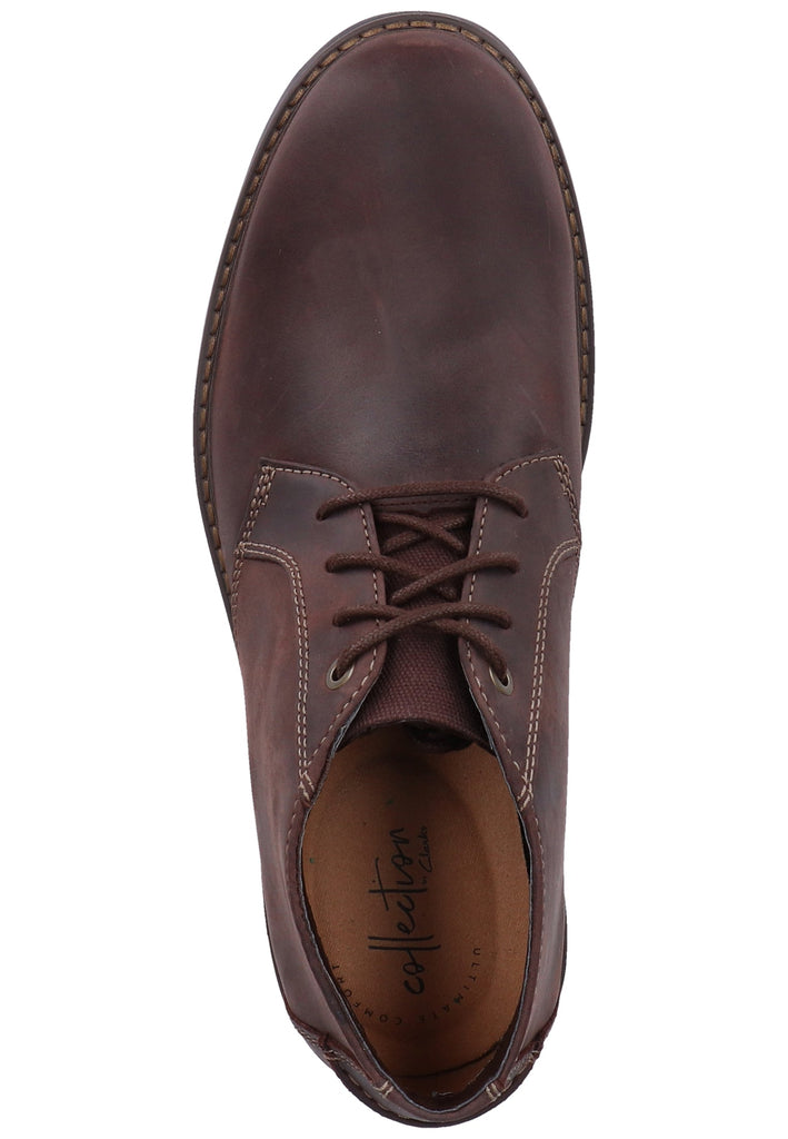 Clarks Halbschuhe Leder dunkelbraun - surf4shoes