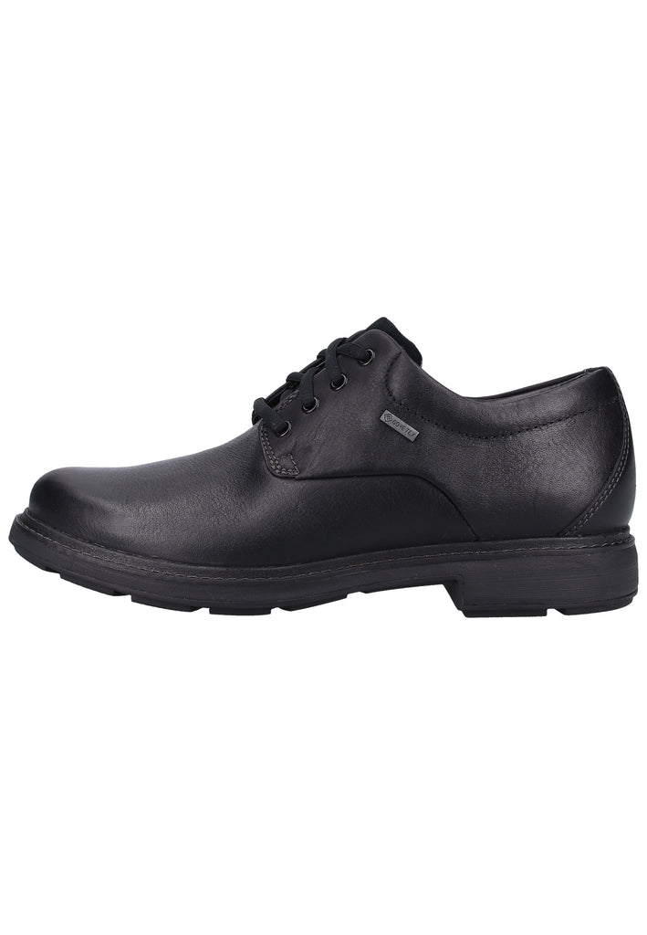 Clarks Halbschuhe Leder Schwarz - surf4shoes
