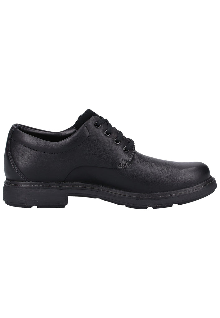 Clarks Halbschuhe Leder Schwarz - surf4shoes