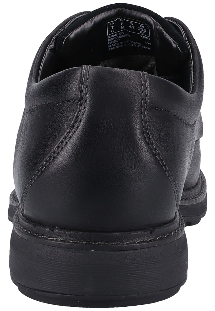 Clarks Halbschuhe Leder Schwarz - surf4shoes