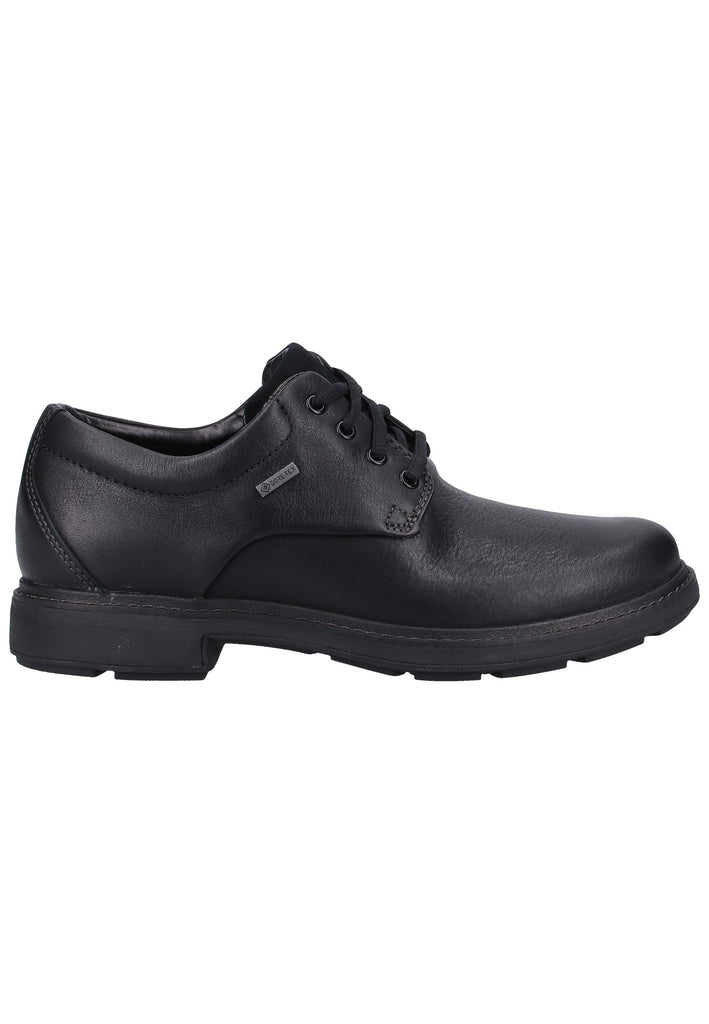 Clarks Halbschuhe Leder Schwarz - surf4shoes