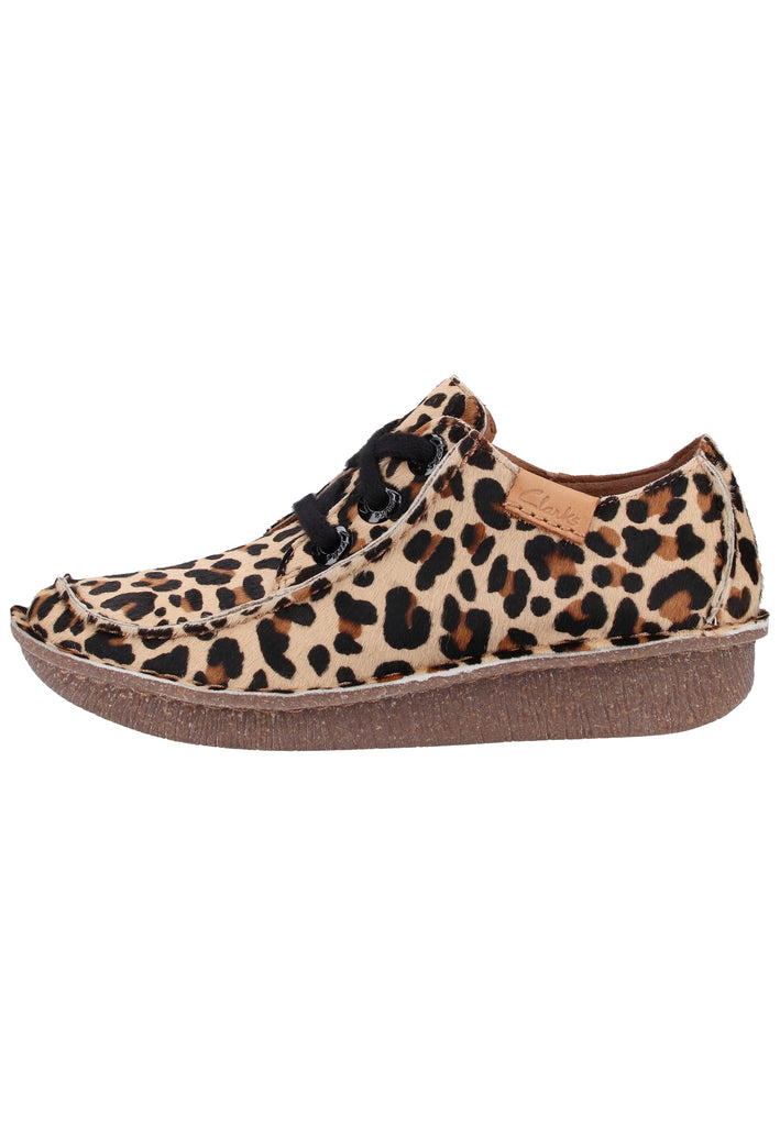 Clarks Halbschuhe Leder Leopard - surf4shoes