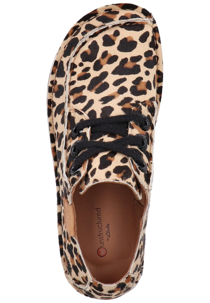 Clarks Halbschuhe Leder Leopard - surf4shoes