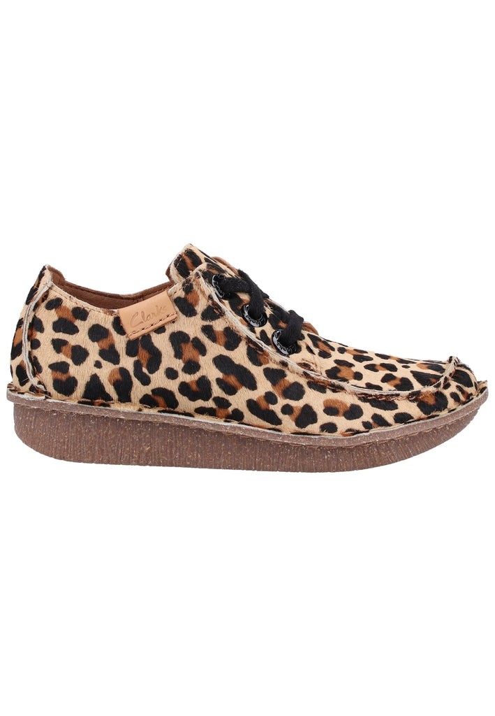 Clarks Halbschuhe Leder Leopard - surf4shoes