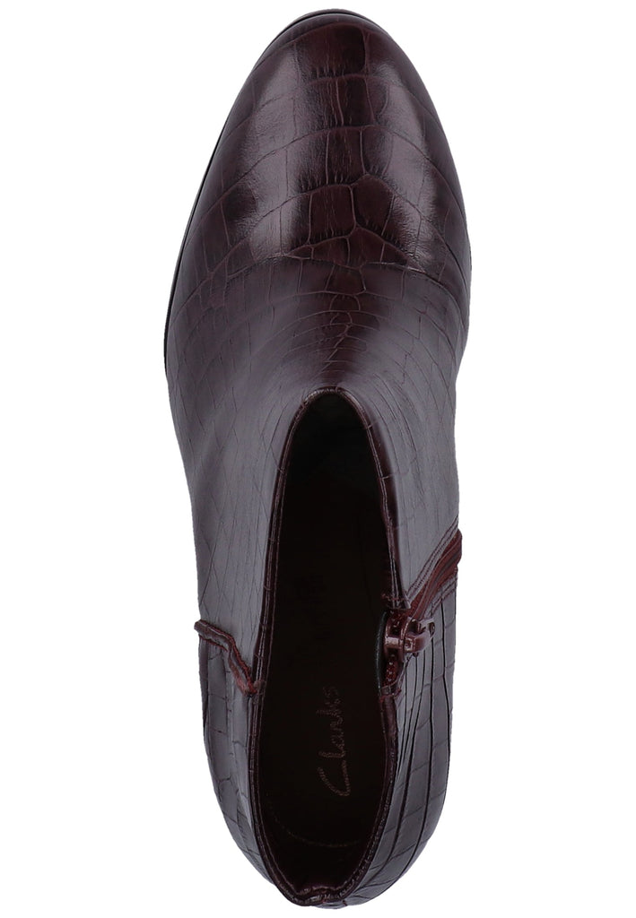 Clarks Stiefelette Leder Burgundy - surf4shoes