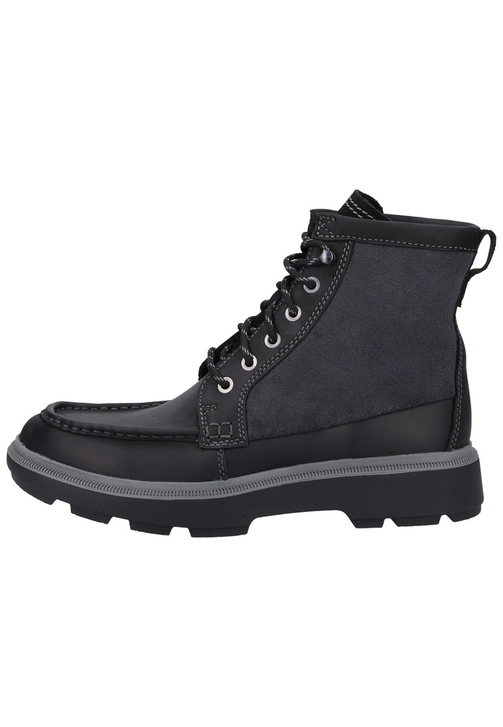 Clarks Stiefelette Leder Schwarz - surf4shoes