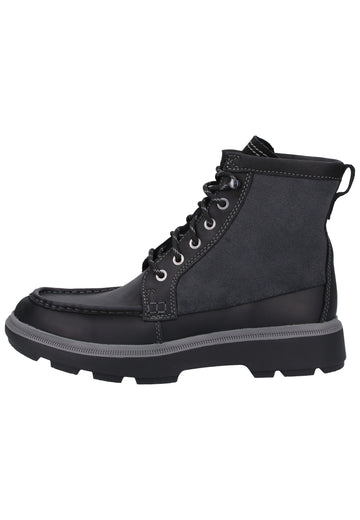 Clarks Stiefelette Leder Schwarz - surf4shoes