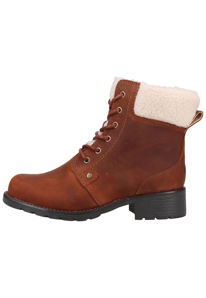 Clarks Stiefelette Leder Tan - surf4shoes