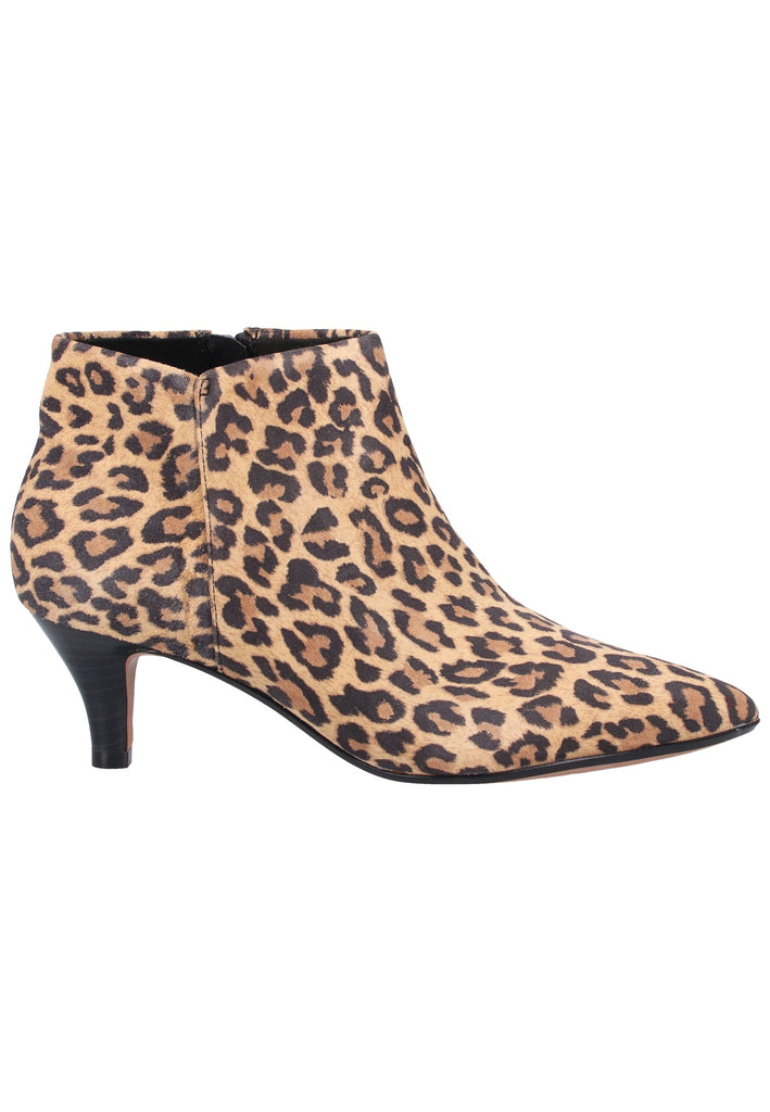 Clarks Stiefelette Veloursleder Leopard - surf4shoes