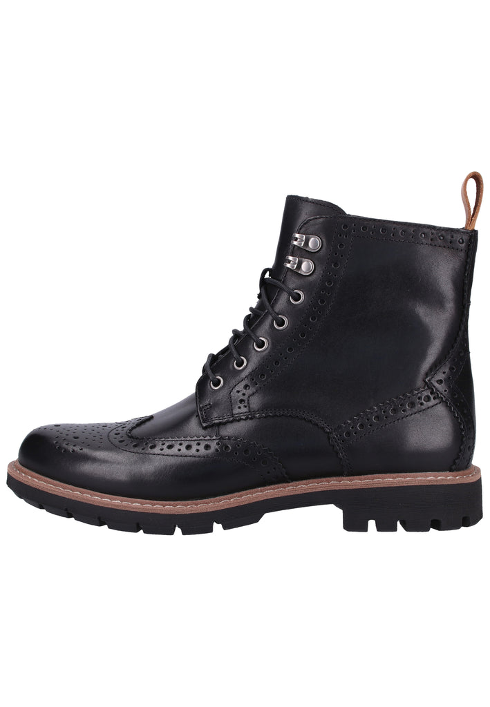 Clarks Halbschuhe Leder Schwarz - surf4shoes