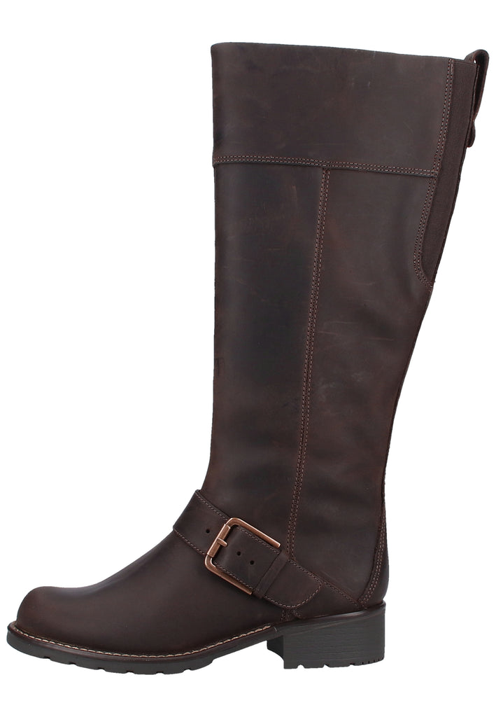 Clarks Stiefel Leder Dunkelbraun - surf4shoes