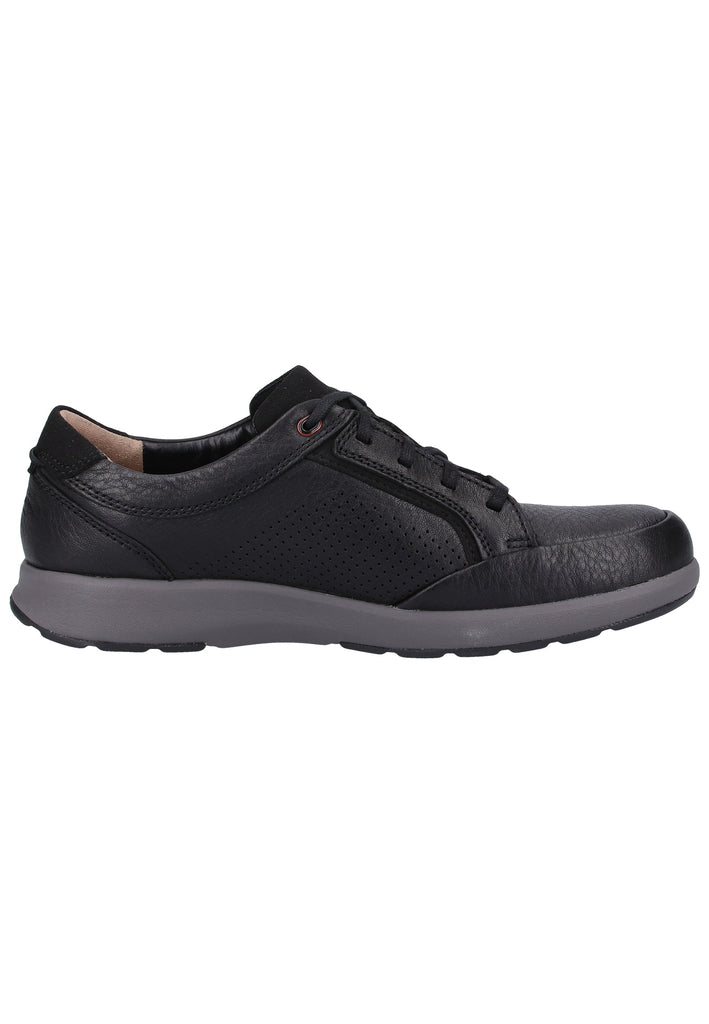 Clarks Sneaker Leder Schwarz - surf4shoes