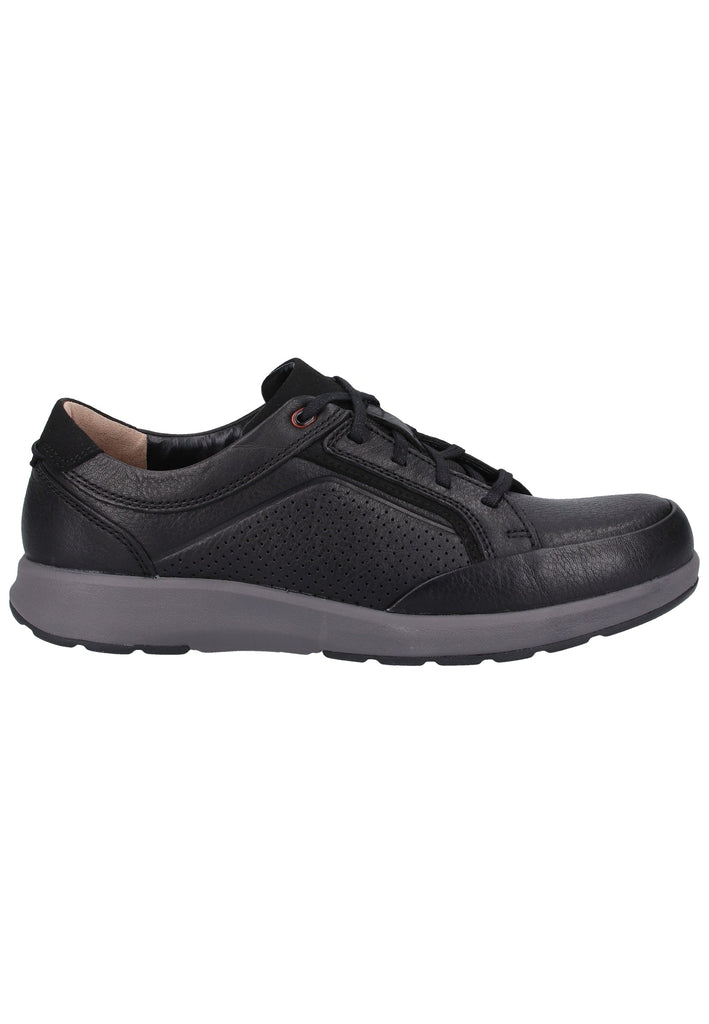 Clarks Sneaker Leder Schwarz - surf4shoes