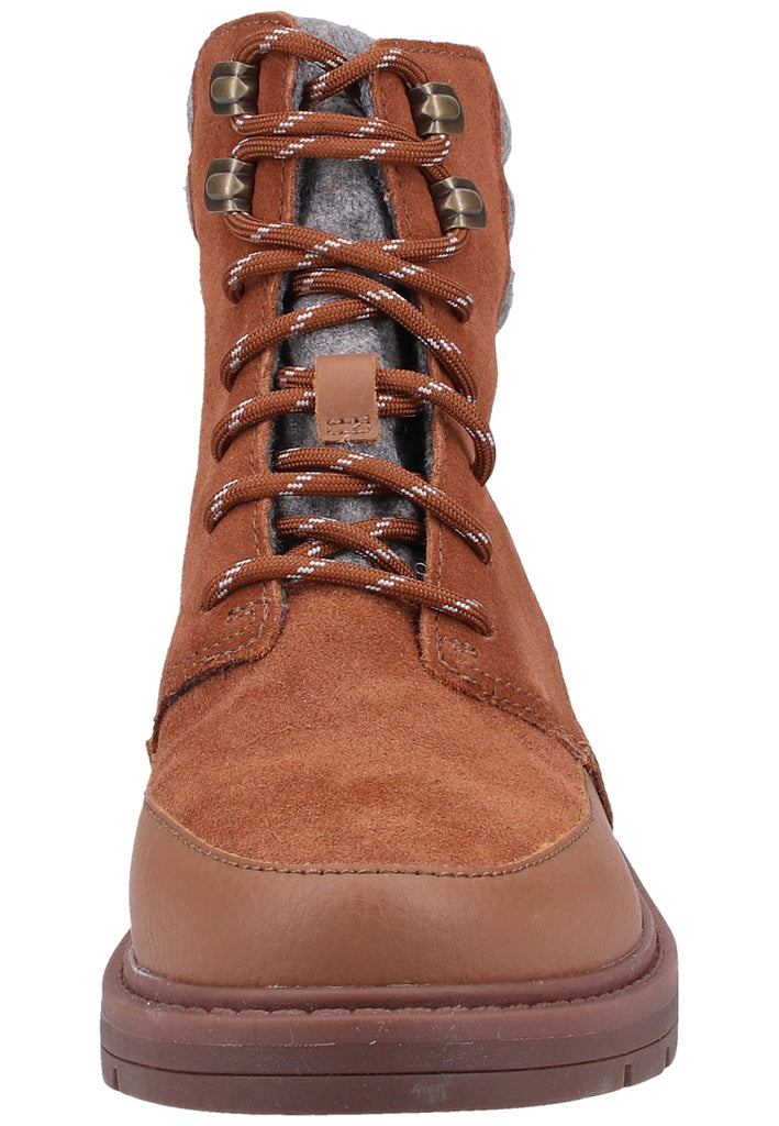 Clarks Stiefelette Veloursleder Tan Warmfutter - surf4shoes