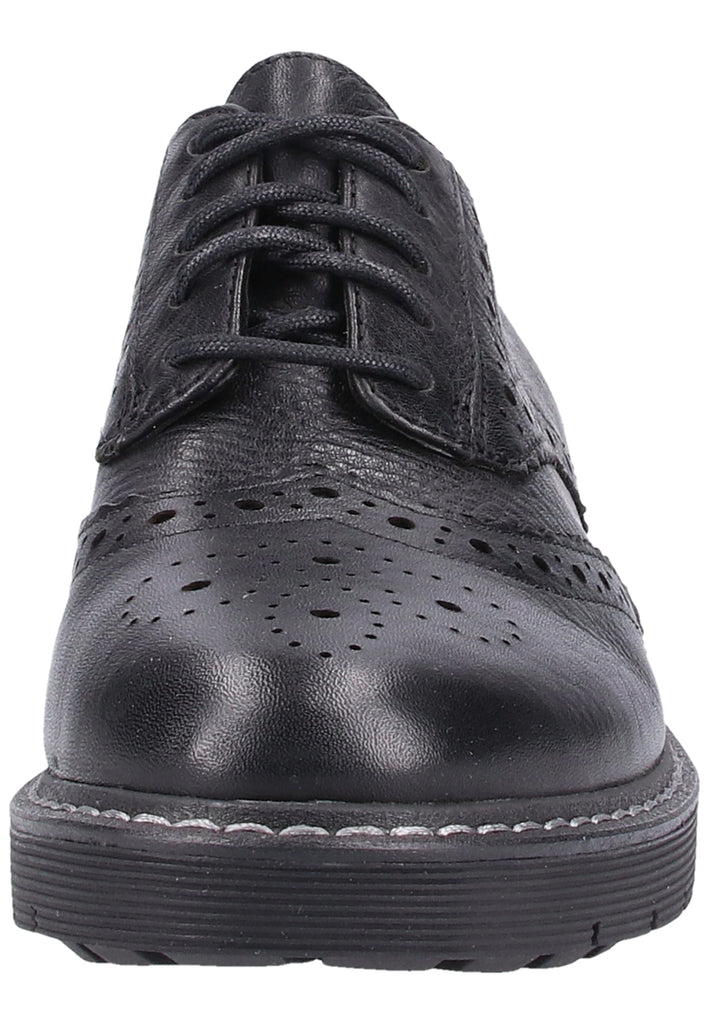 Clarks Halbschuhe Leder Schwarz - surf4shoes