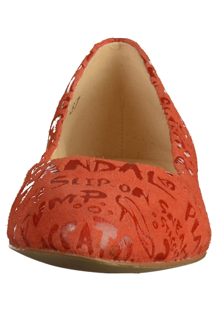 Caprice Ballerinas Leder Orange - surf4shoes