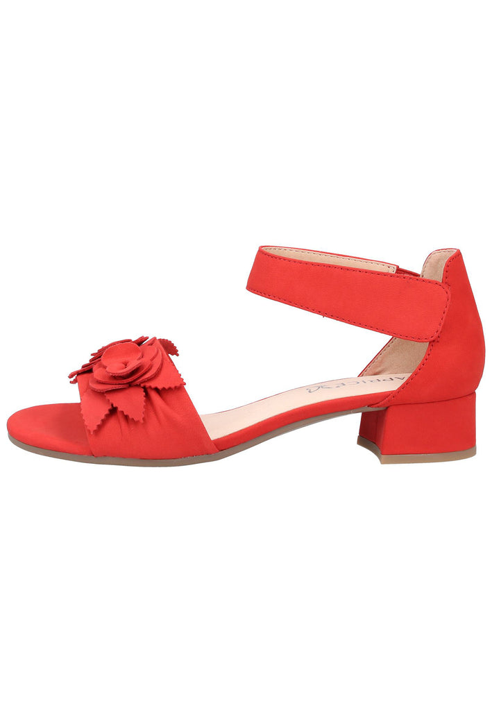 Caprice Sandalen Leder Rot - surf4shoes