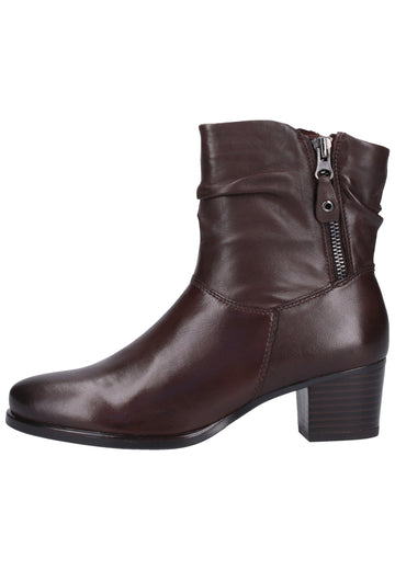 Caprice Stiefelette Nappaleder Dunkelbraun - surf4shoes
