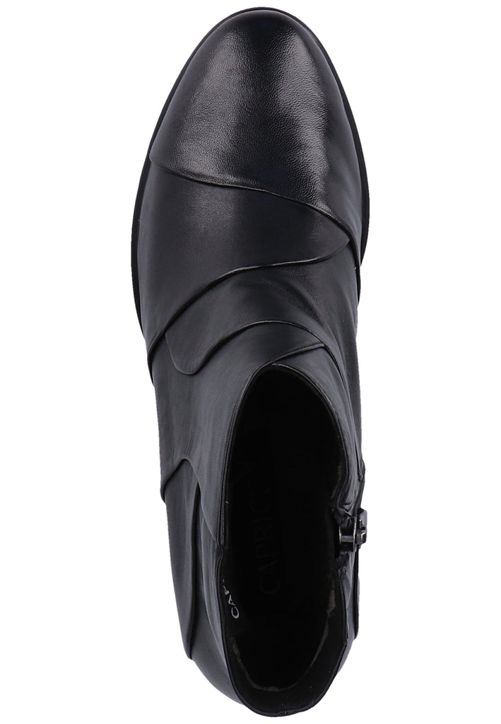Caprice Stiefelette Nappaleder Schwarz - surf4shoes