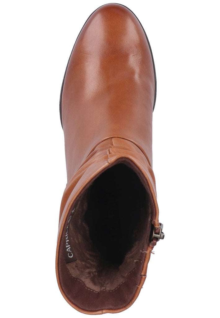 Caprice Stiefelette Nappaleder Nuss Warmfutter - surf4shoes