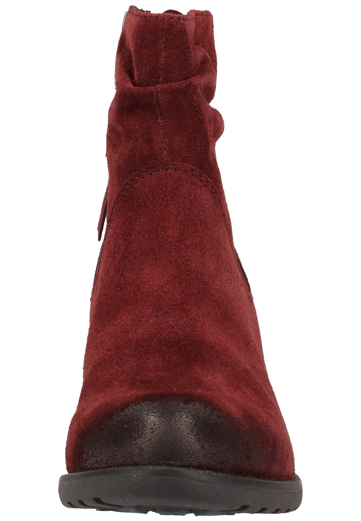Caprice Stiefelette Veloursleder Bordeaux - surf4shoes