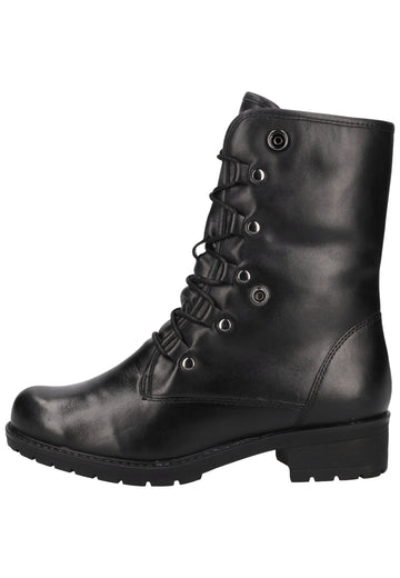 Caprice Stiefel Leder/Textil Schwarz Warmfutter - surf4shoes