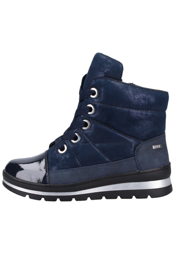 Caprice Stiefelette Lederimitat/Textil Navy - surf4shoes