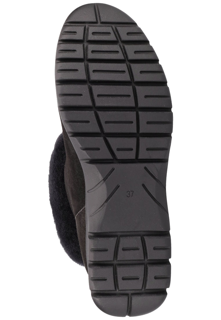Caprice Stiefelette Veloursleder Schwarz - surf4shoes