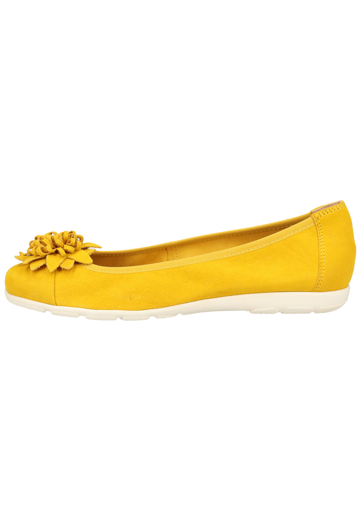 Caprice Ballerinas Leder Yellow - surf4shoes