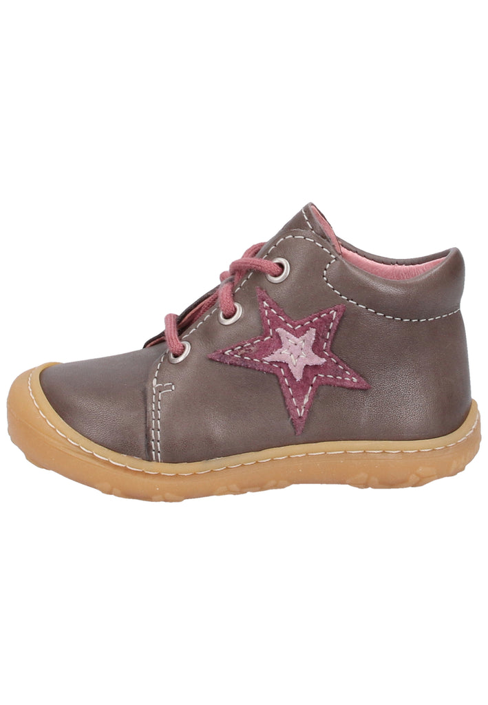 Pepino Halbschuhe Leder Grau/Rosa - surf4shoes