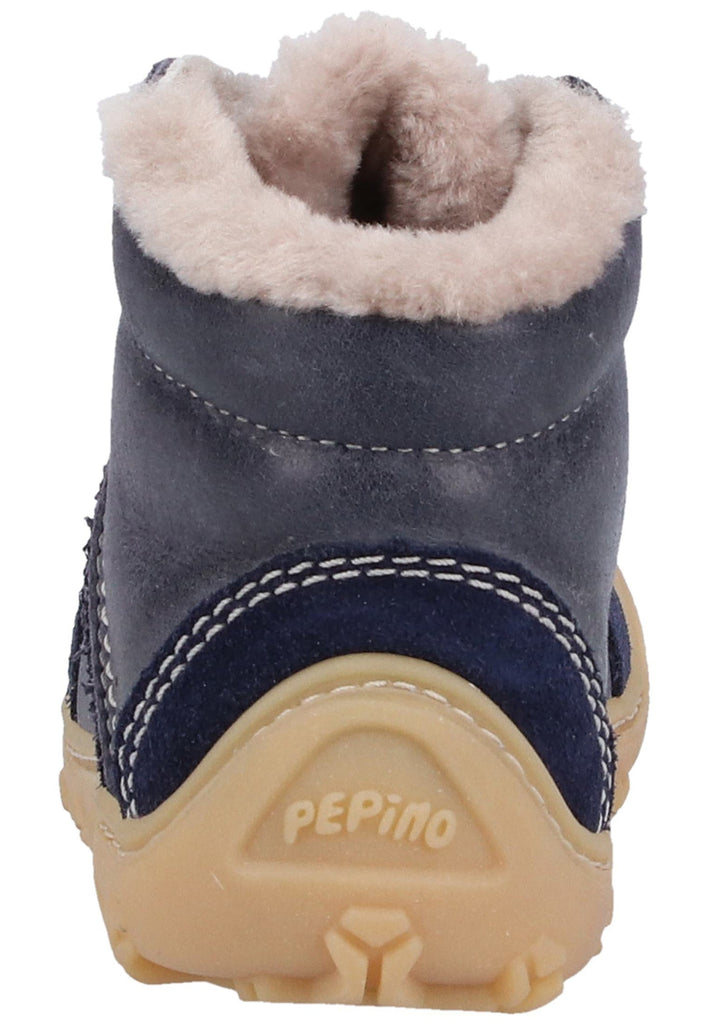 Pepino Stiefelette Leder Dunkelblau Warmfutter - surf4shoes
