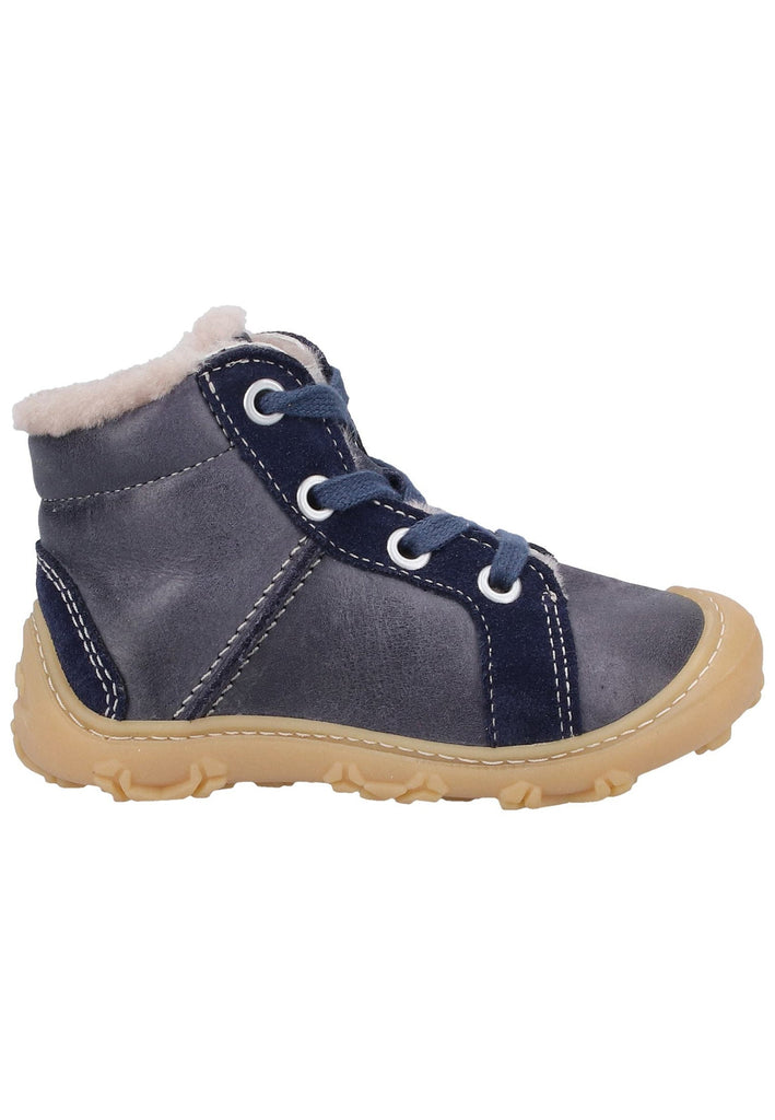 Pepino Stiefelette Leder Dunkelblau Warmfutter - surf4shoes