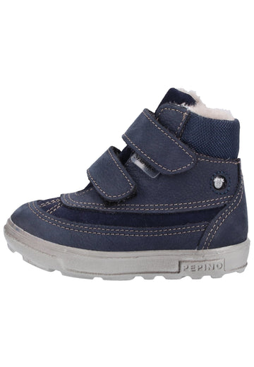 Pepino Stiefelette Leder/Textil Dunkelblau Warmfutter - surf4shoes